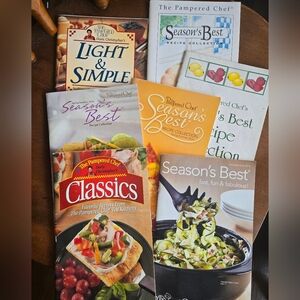 The Pampered Chef Cookbook Recipe Collection Of 8 - Season's Best +